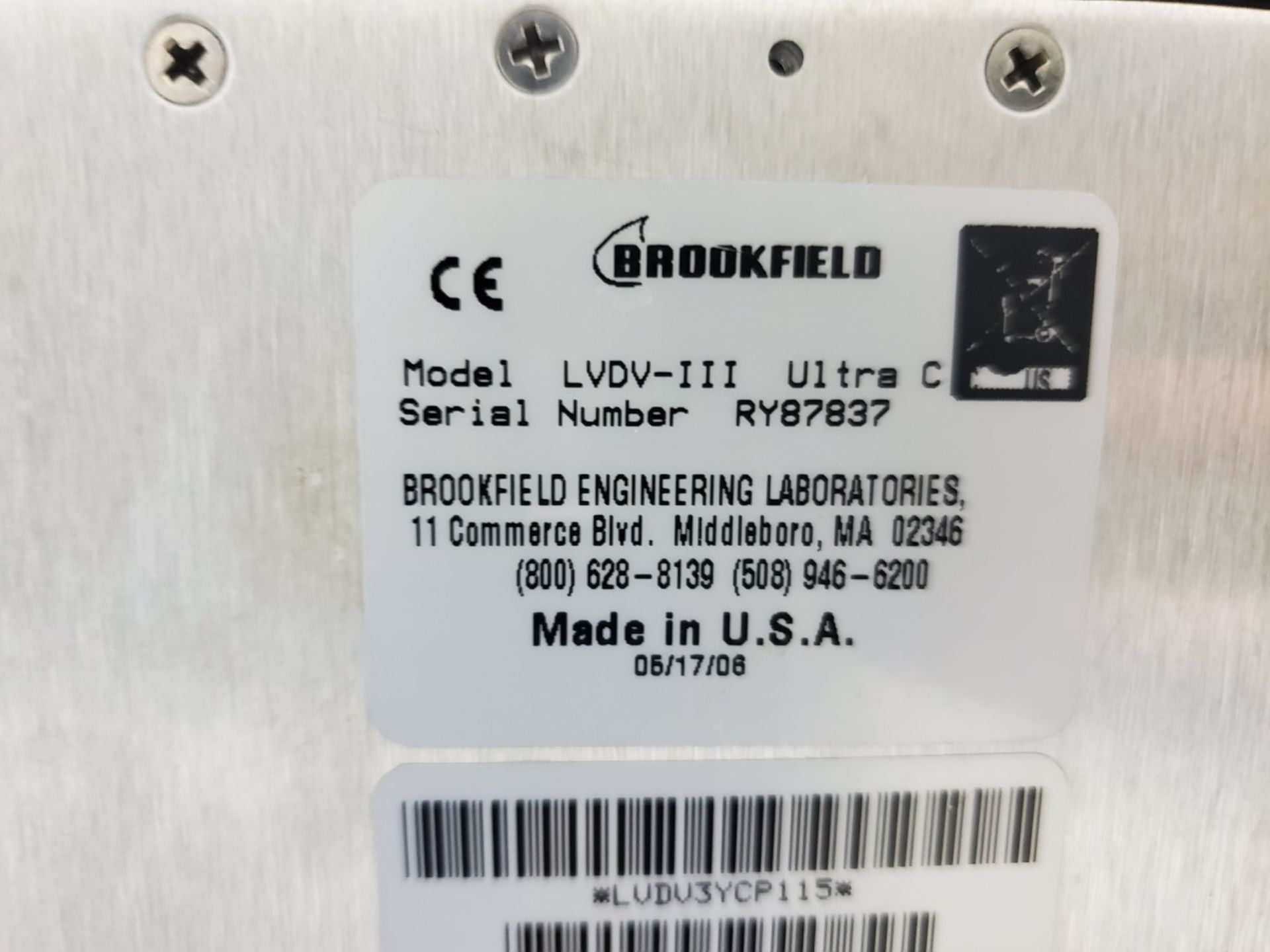 Brookfield Programmable Rheometer, Model DU-111 ULTRA - Image 3 of 8