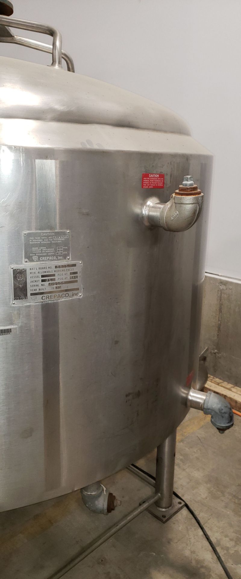 Crepaco Jacketed Stainless Steel Tank - Image 16 of 18