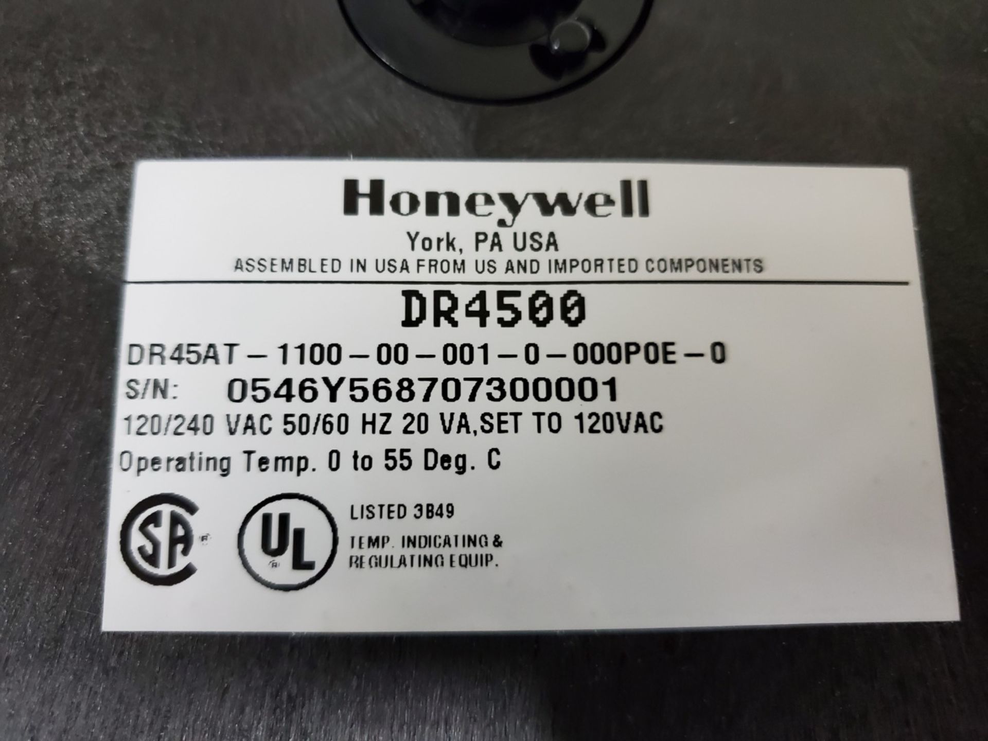 (2) Honeywell Chart Recorders, Model DR4500 - Image 3 of 4