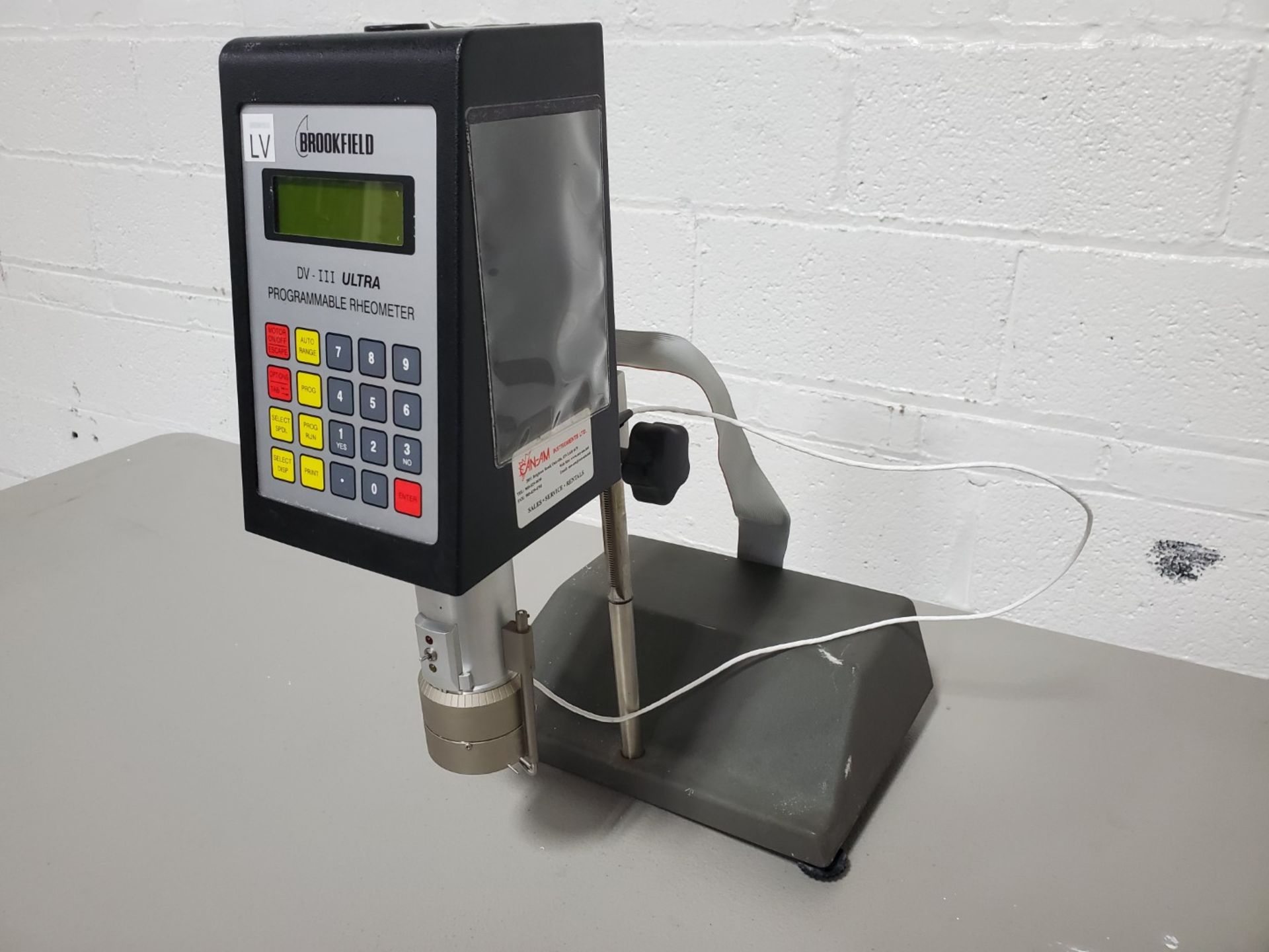 Brookfield Programmable Rheometer, Model DU-111 ULTRA