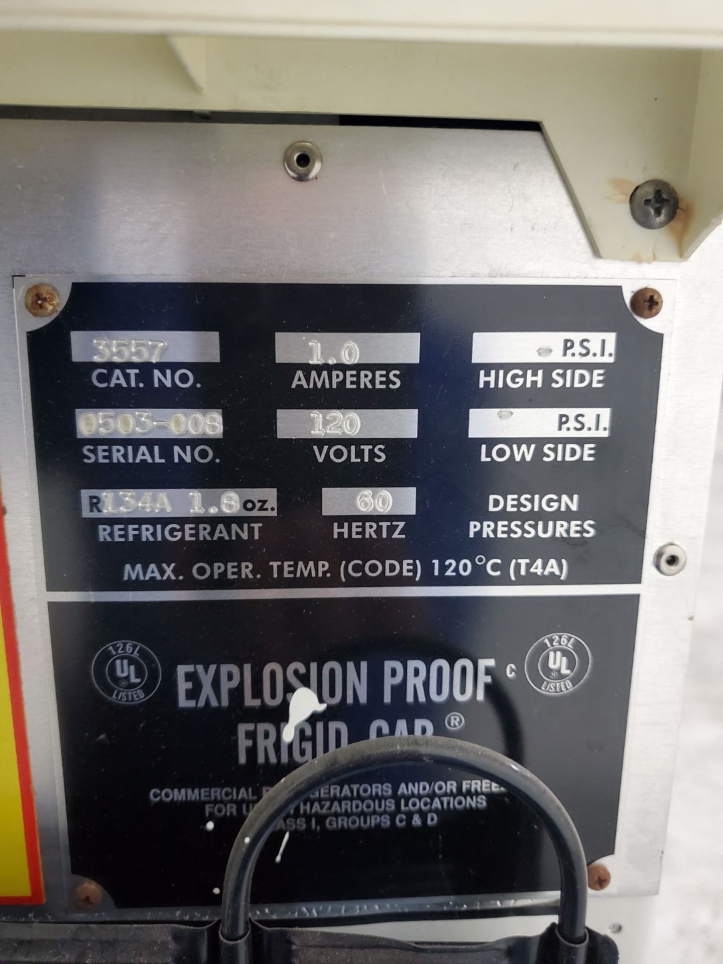 Lab-Line Explosion Proof Frigid-Cab, Model 3557 - Image 2 of 4