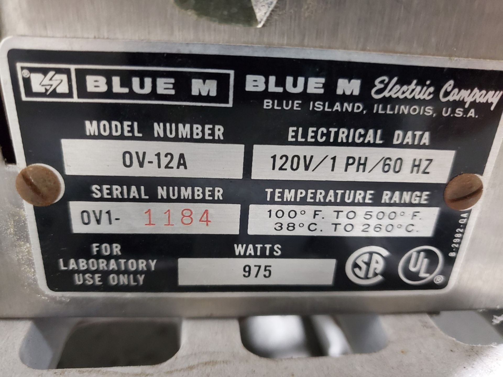 Blue M Oven, Model 0V-12A - Image 2 of 6
