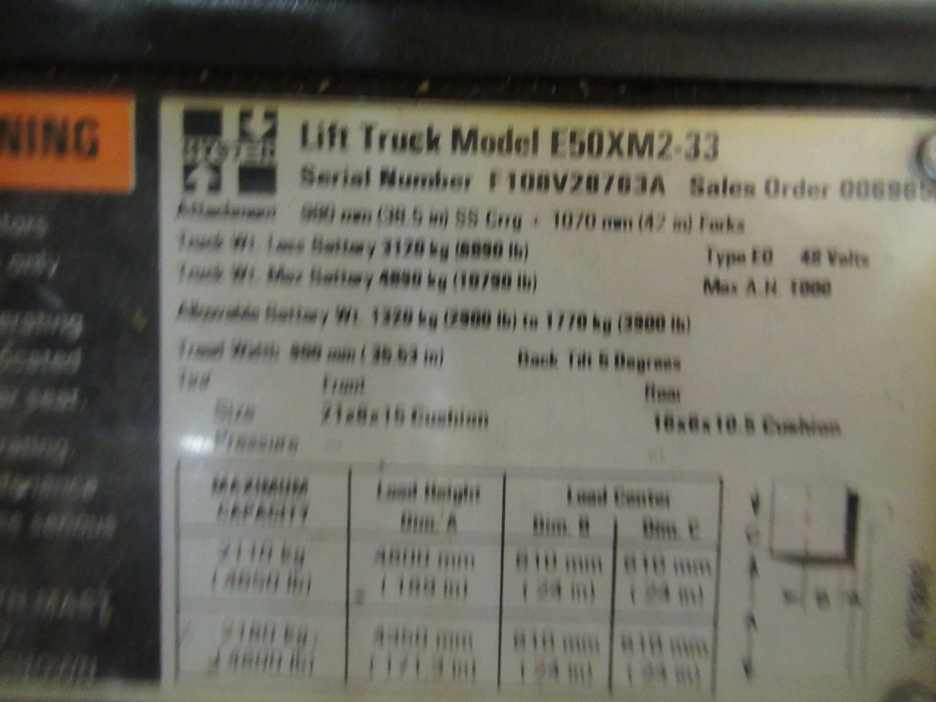 Electric Forklift - Image 3 of 3