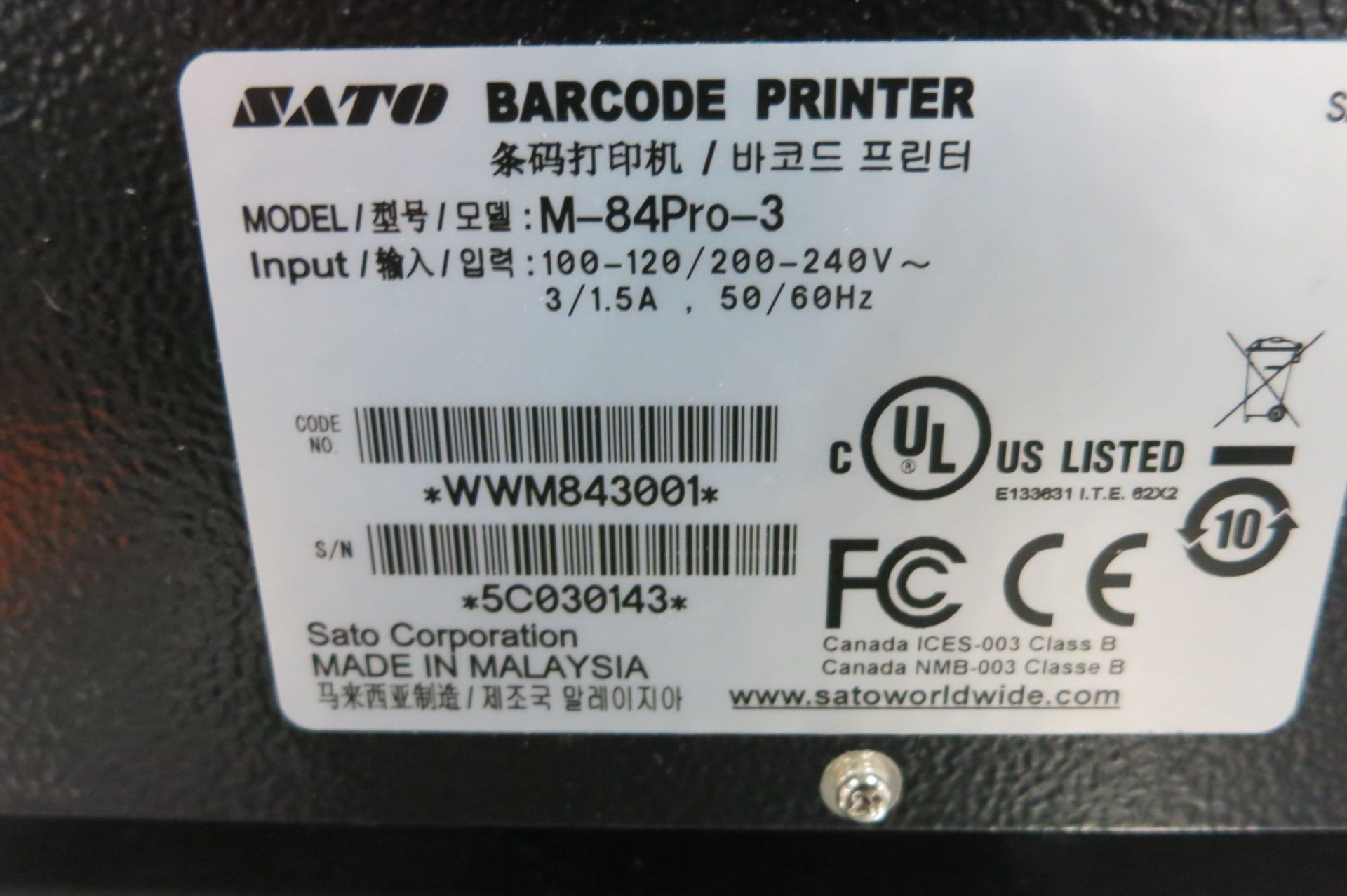 Bar Code Printer - Image 2 of 2