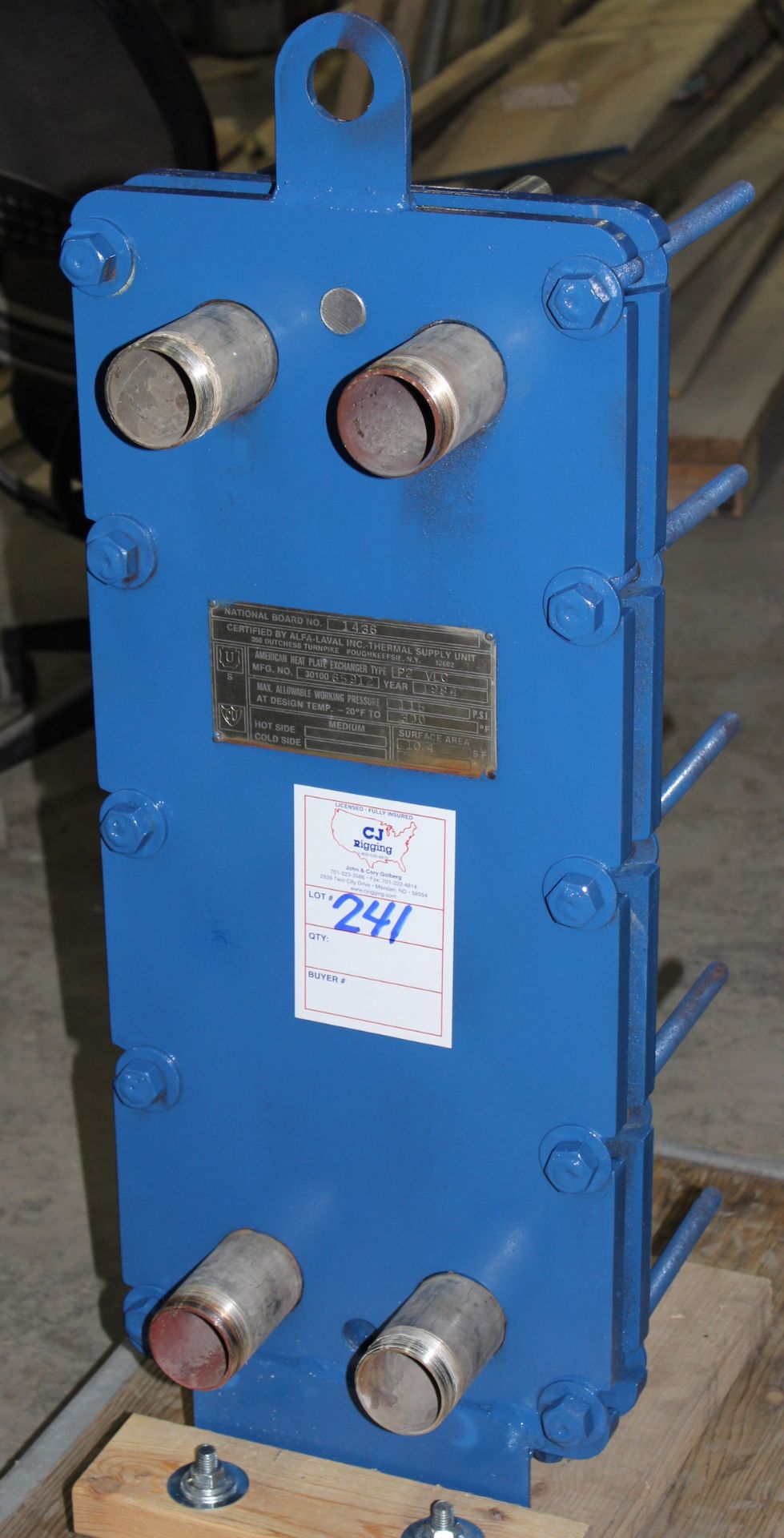 Alfa Laval Plate Heat Exchanger - Image 3 of 3