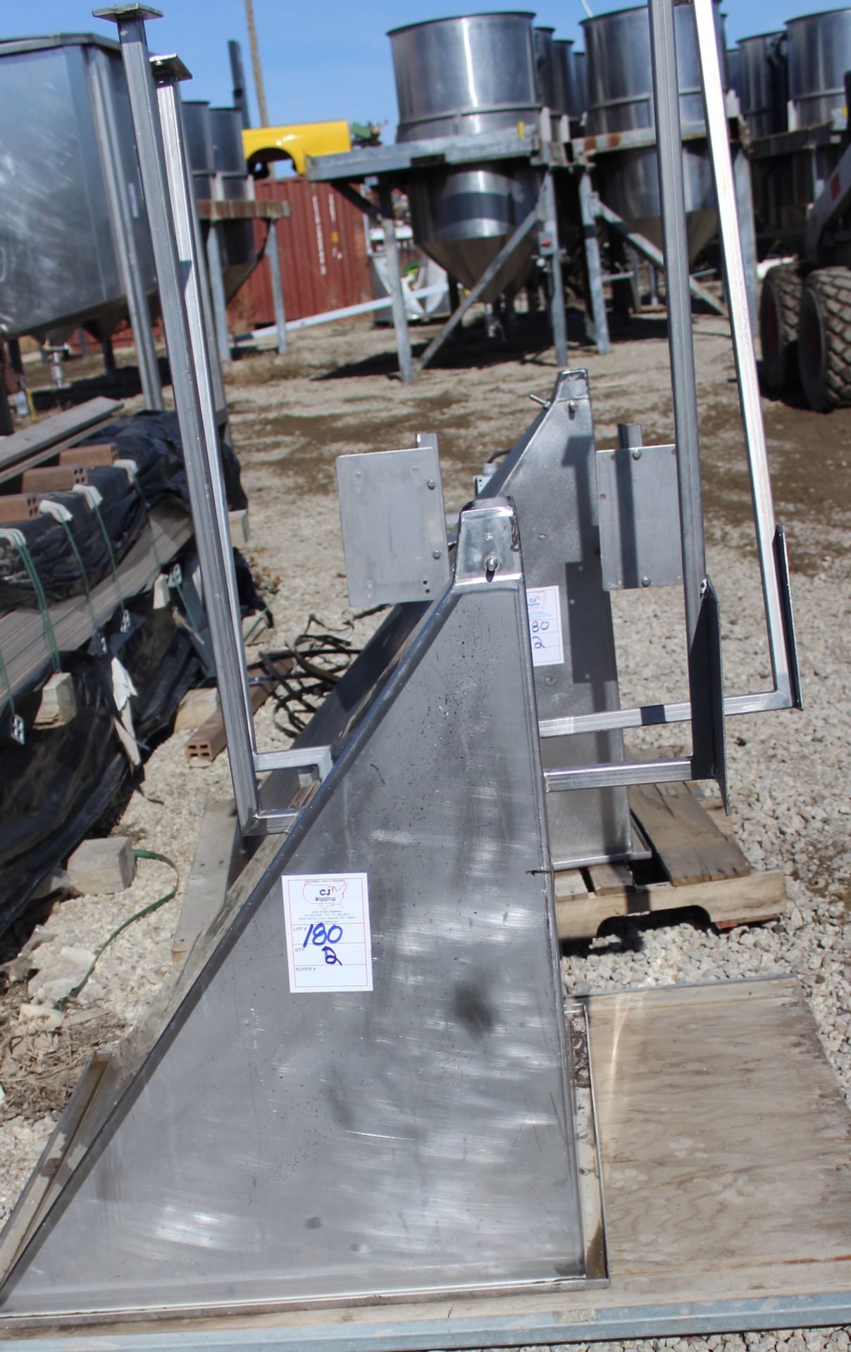 Stainless feed hoppers - Image 2 of 3
