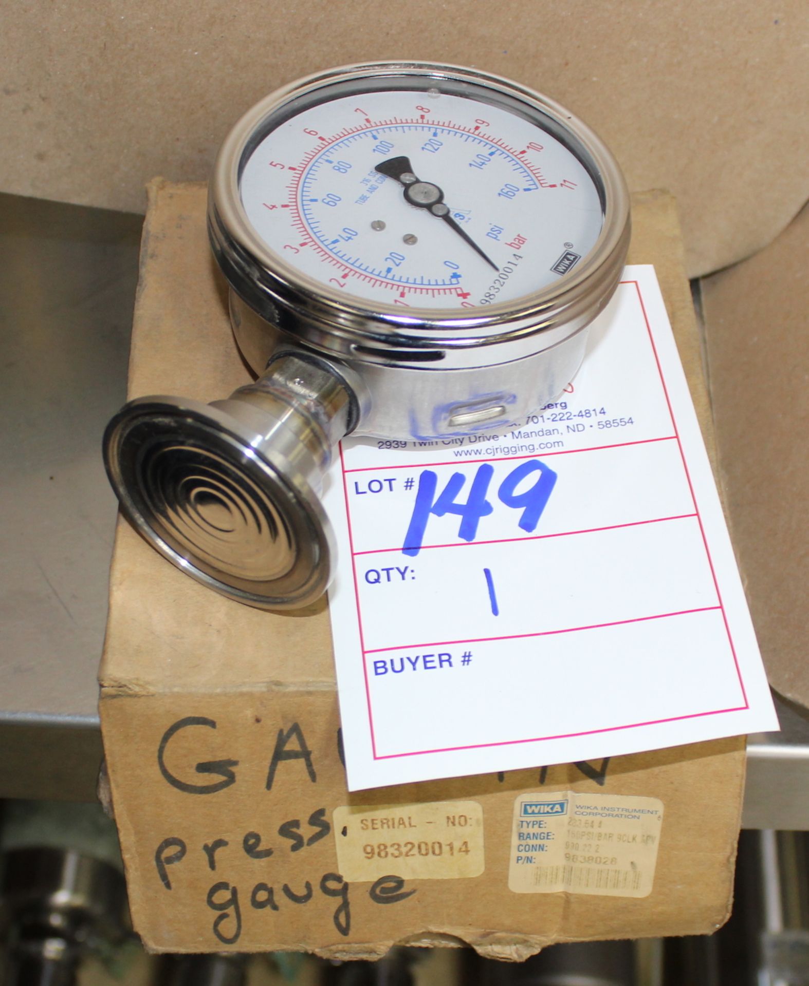 Gaulin Pressure Gauge