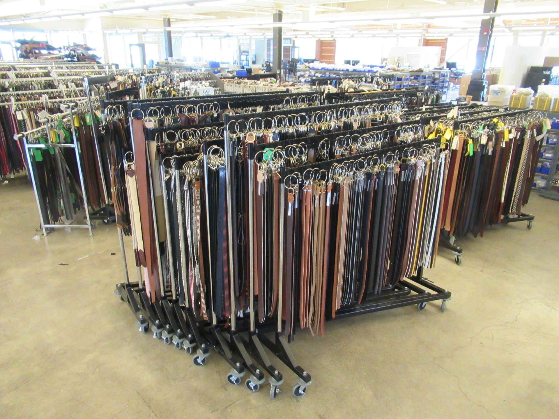 BULK BID: LOTS 125 TO 134 (BELTS AND RACKS)