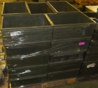 25x Plastic storage Trays L600 x W400 x H230mm