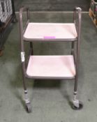 Wheeled Walking Frame with Integral Trays.