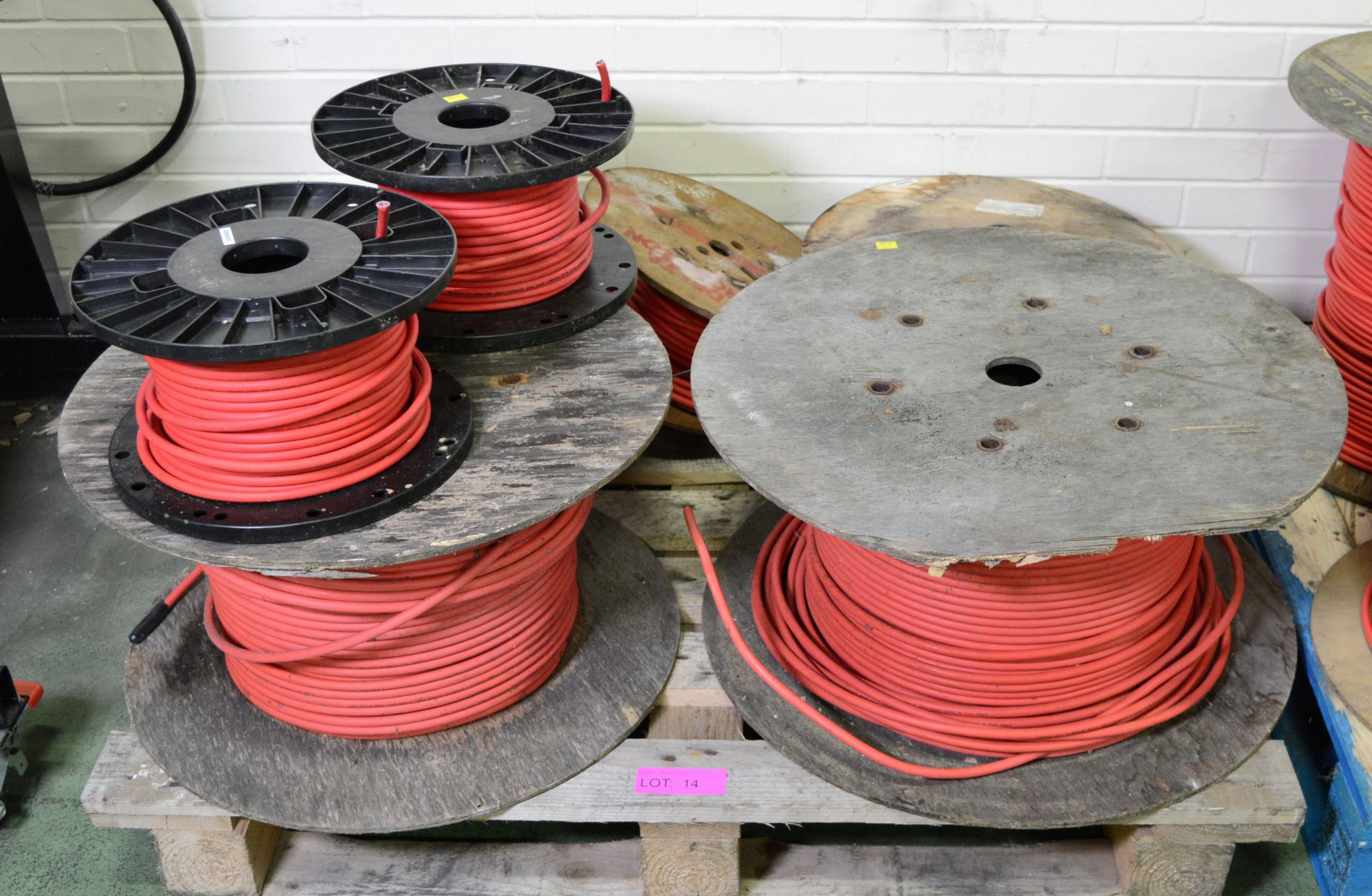 6x Part Reels 19754 4 Core Fire Tough Cable. 19754 Single Core Cable.