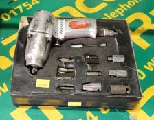Pneumatic Impact Wrench with Tools.