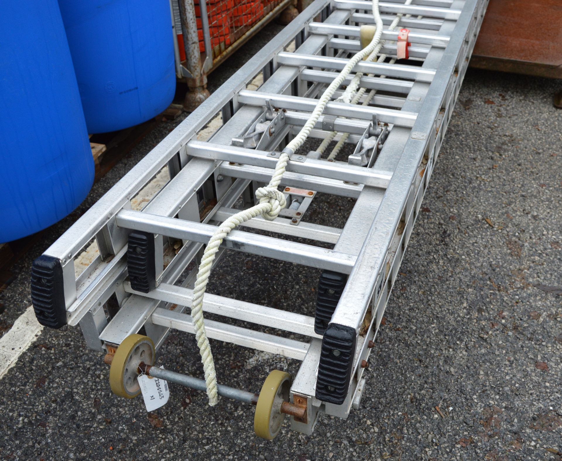 2x Aluminium Double Ladders - COLLECTION ONLY DUE TO LENGTH - Image 2 of 2