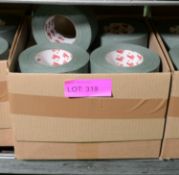 2x Boxes of Olive Green Cloth Adhesive Tape - 16 Rolls per box.