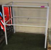 White Painted Steel Frame L1210 x W810 x H1200mm.