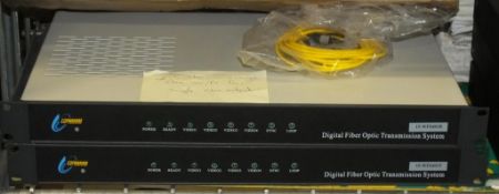 2x COP 15-WFS401R Digital Fiber Optic Transmission panels