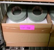 2x Boxes of Olive Green Cloth Adhesive Tape - 16 Rolls per box.