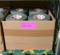 2x Boxes of Olive Green Cloth Adhesive Tape - 16 Rolls per box.