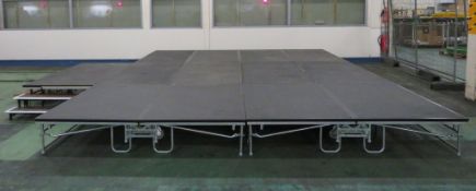 Sico Interlocking Portable Staging With Steps.