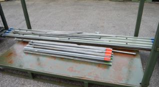 Various Lenghts Of Aluminium Track & Steel Ground Pins.