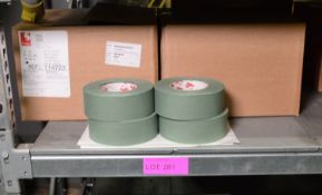 2x Boxes of Olive Green Cloth Adhesive Tape - 16 Rolls per box.