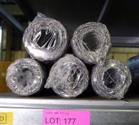 5x Rolls Galvanised Chicken Wire - Each Roll 600mm x 10m.