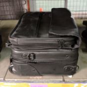 Laptop Case on Wheels with Carry Handle.