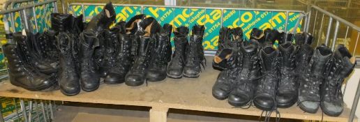 Various Sized Military Boots