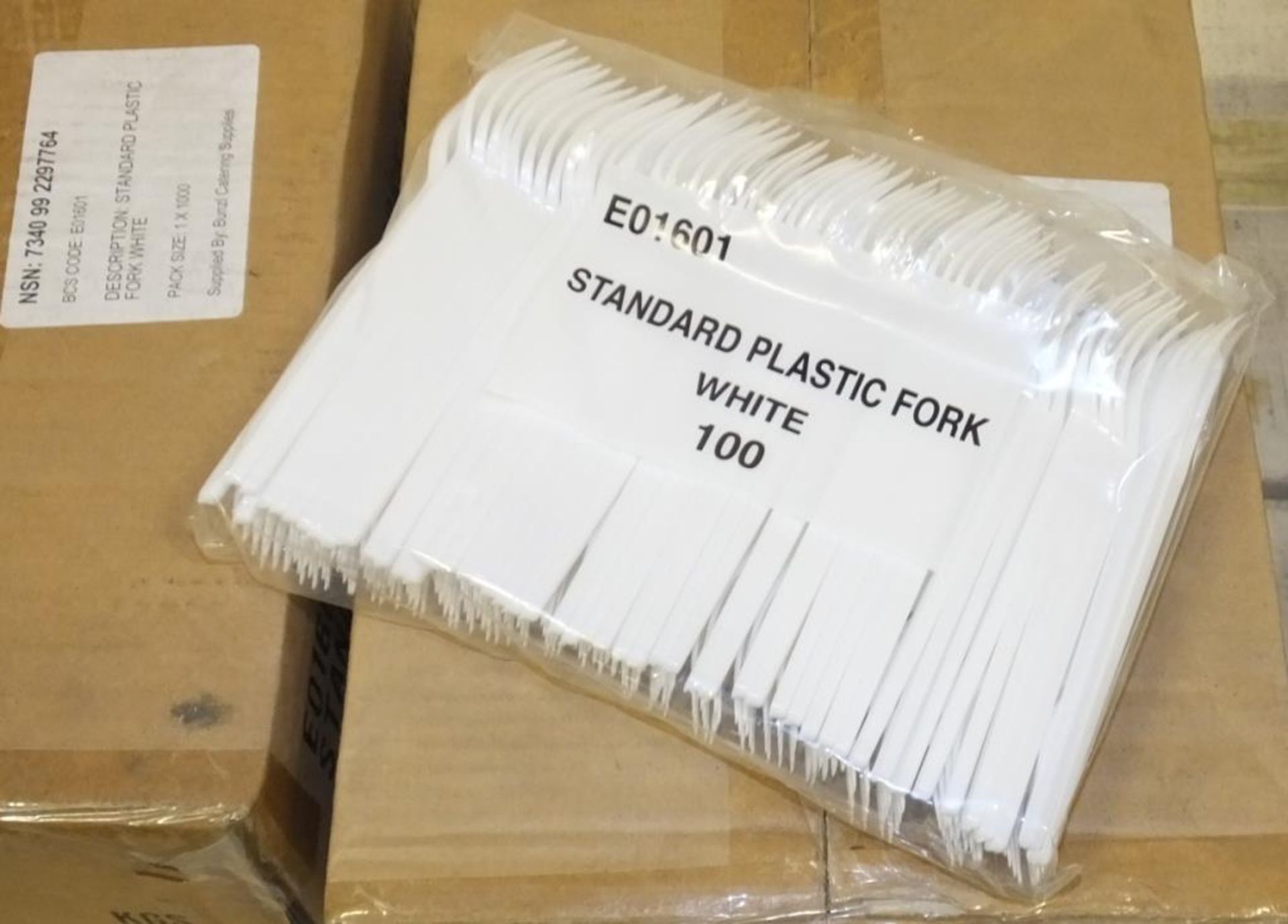 11 Boxes of Plastic forks - Image 2 of 2