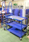 4 Step Picking Trolley with Retracting Steps.