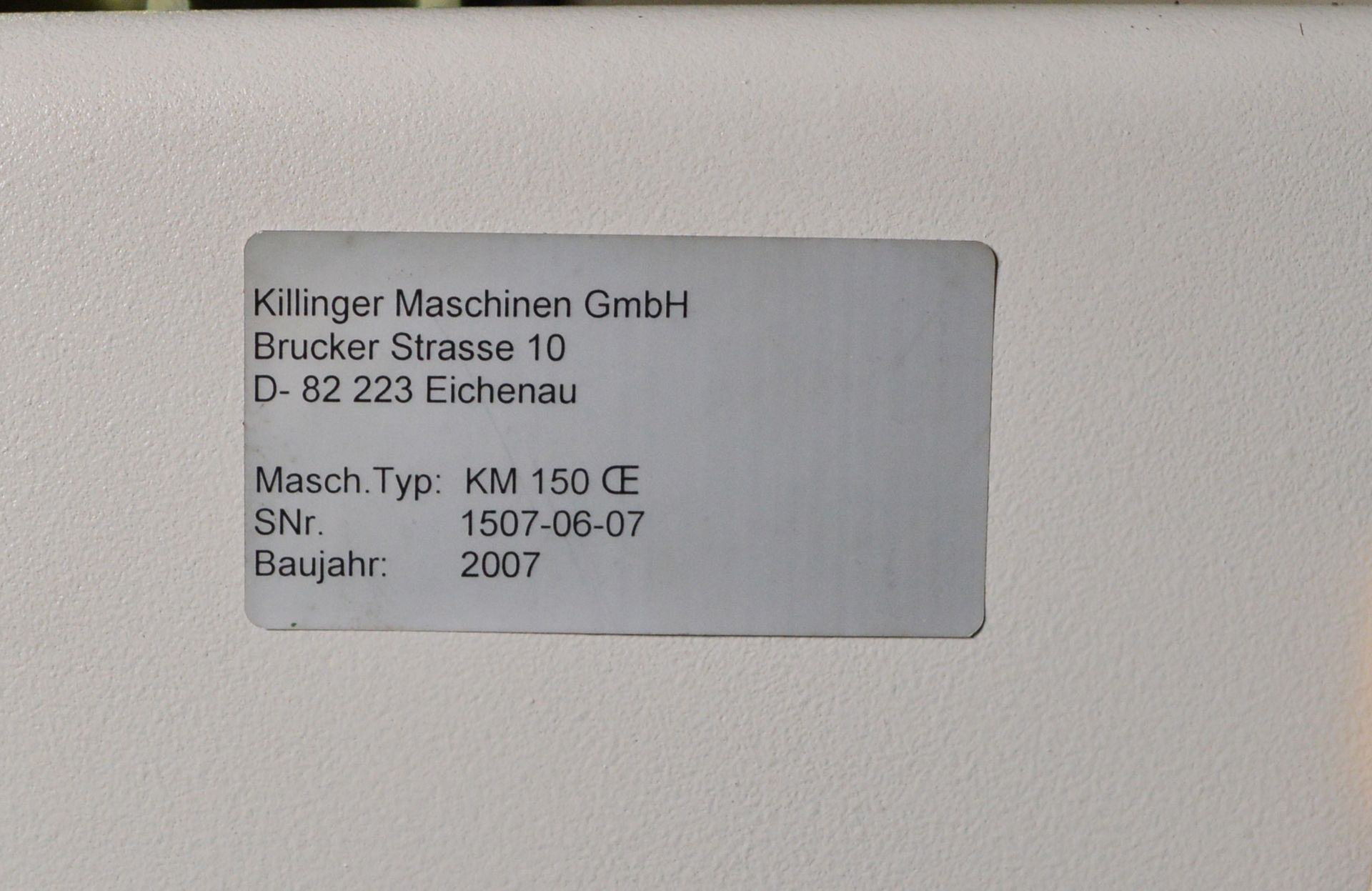 Killinger Maschinen Router C-Axis Spindle Turning Machine. - Image 5 of 5