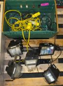 WorkSite Lights with cabling