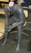 Seated Mannequin with chair