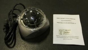 6x B/W Fixed Lens Domes DC12V - 15-CD20