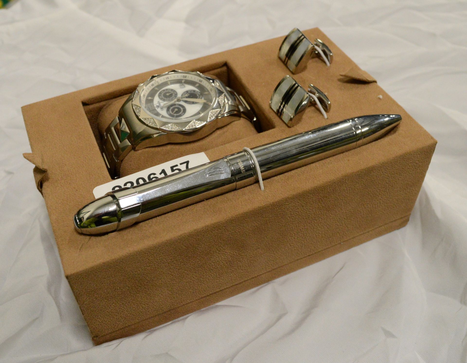 Optima OSC268 Men's Watch, Keyring & Pen Set.