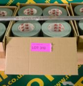 Box of Olive Green Cloth Adhesive Tape - 16 Rolls per box.