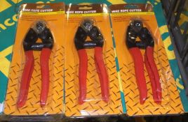 3x Wire Rope Cutters