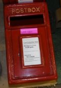 Small Replica Red Postbox.