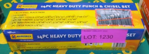 Marksman 14 Piece Heavy Duty Punch & Chisel Set