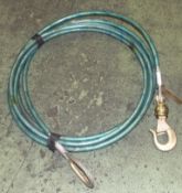 Military lifting pulling cable with swivel hook 30ft