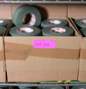 2x Boxes of Olive Green Cloth Adhesive Tape - 16 Rolls per box.