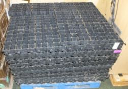 Black Plastic Honey Comb Floor Tiles 330 x330mm