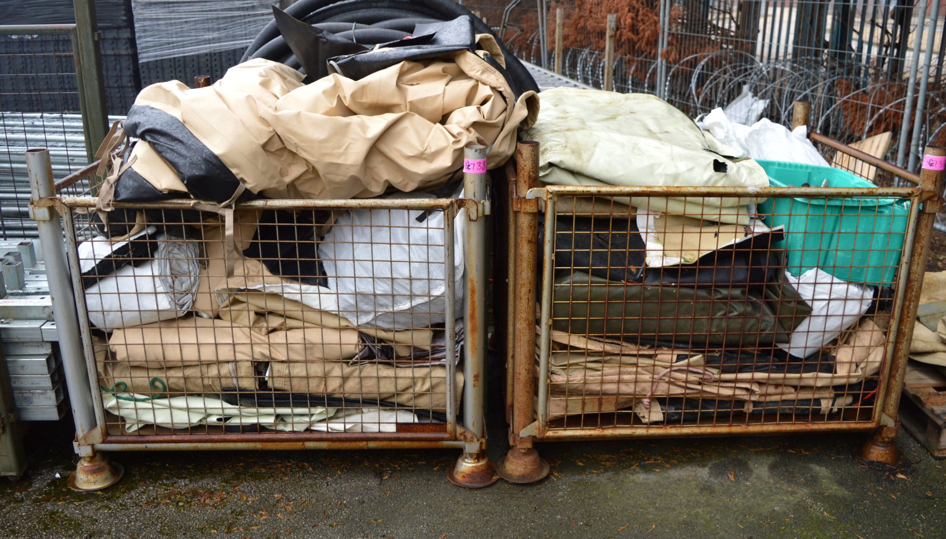 Tent / Shelter / Frames / Covers - 4 Stillages. - Image 4 of 5