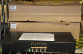 2x 4 Channel Video UTP Tranceiver with Power - 15-U104PR