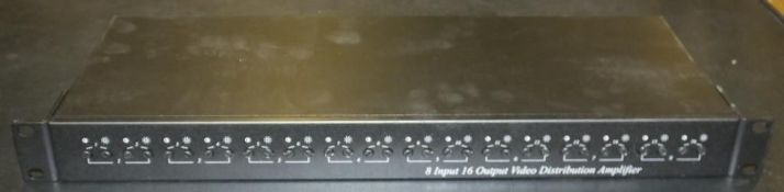 8 Input 16 Output Video Distribution Panel - 15-VD816H
