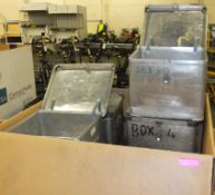 8x Metal Boxes - L510 x W440 x H400mm