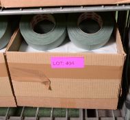 2x Boxes of Olive Green Cloth Adhesive Tape - 16 Rolls per box.