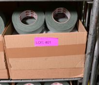 2x Boxes of Olive Green Cloth Adhesive Tape - 16 Rolls per box.