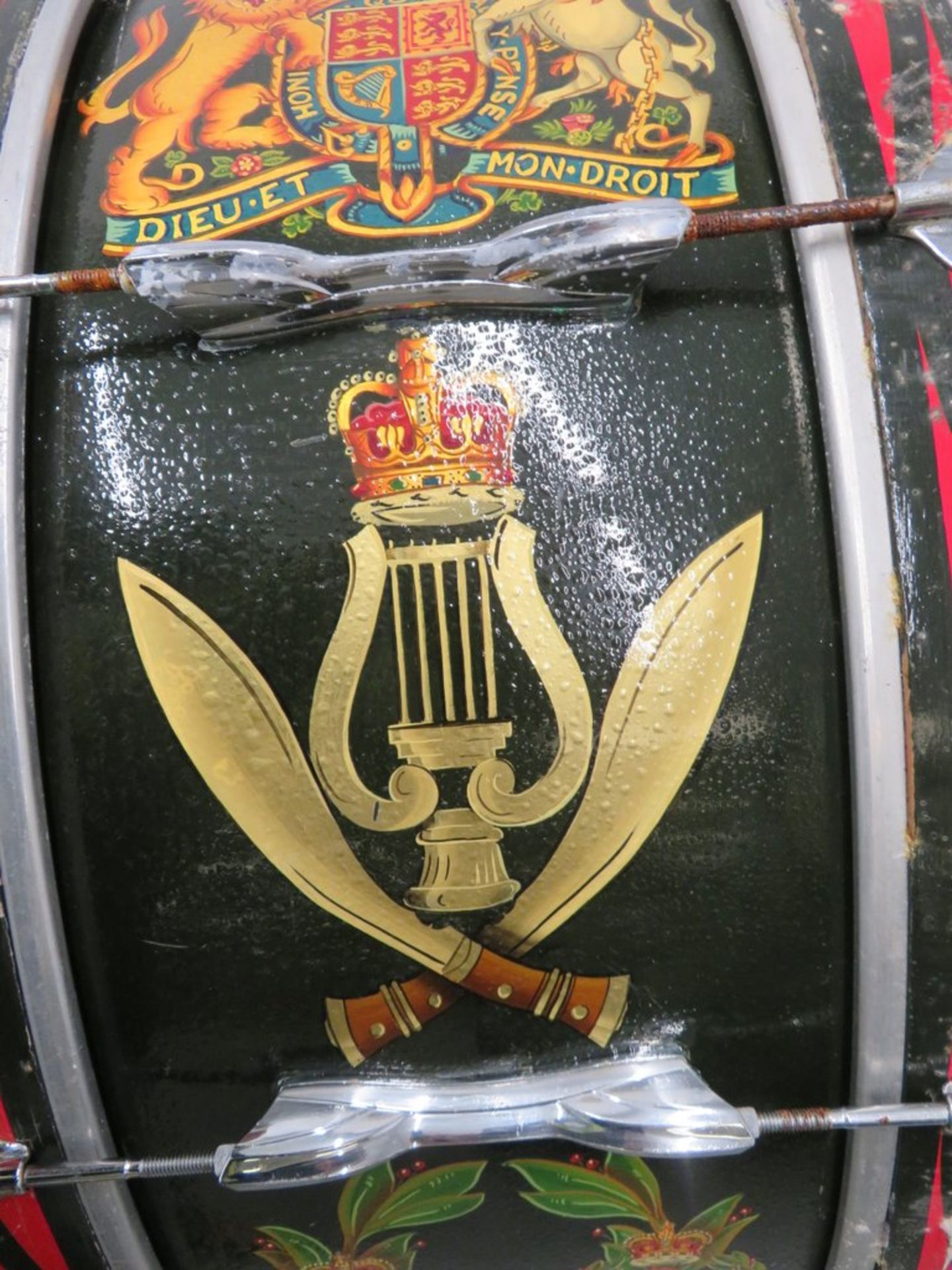 Premier Gurkhas Marching Bass Drum. - Image 5 of 13