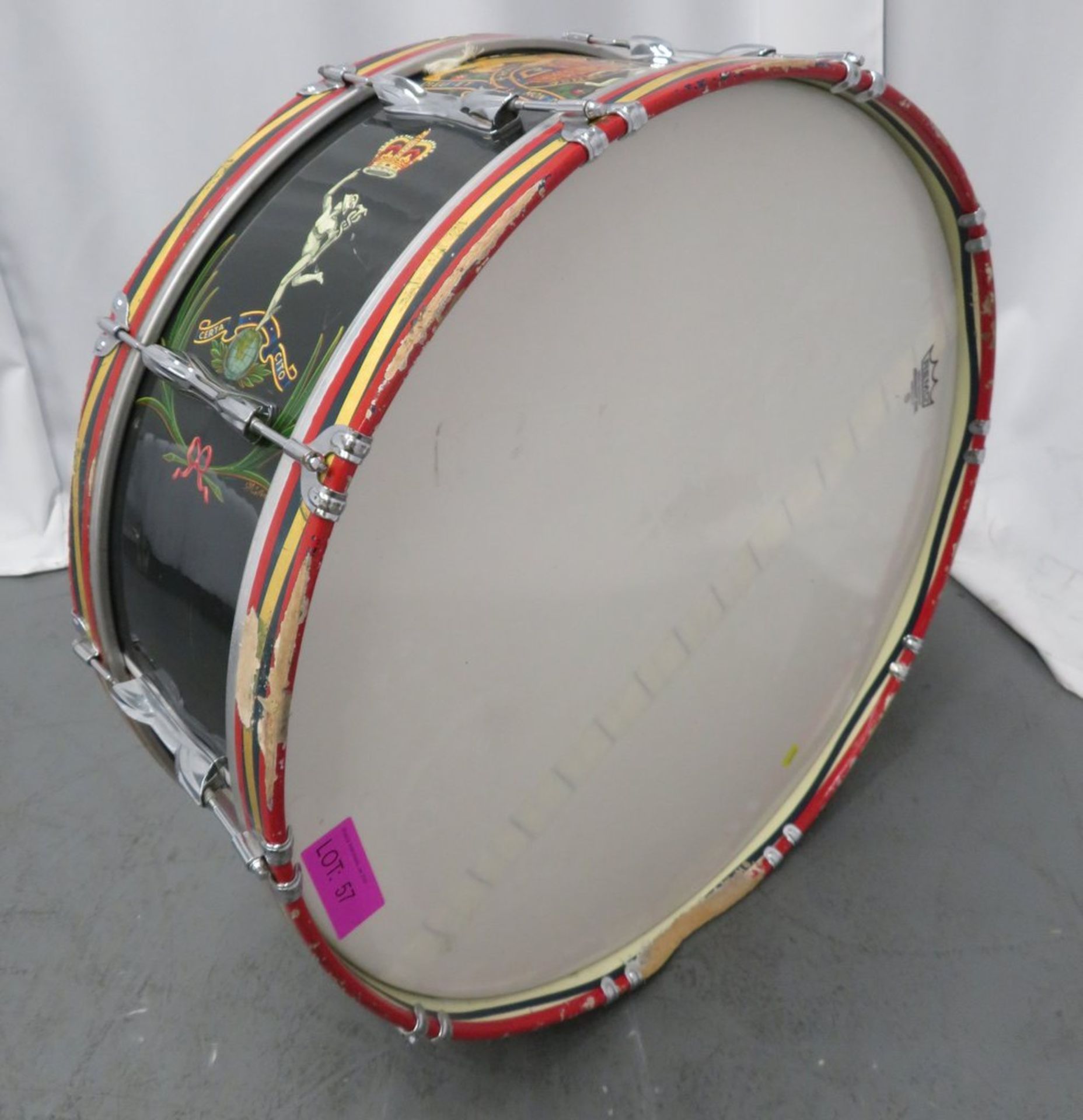 Royal Corps Of Signal Marching Bass Drum. - Image 5 of 11